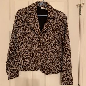 Ladies Cato Cheetah Print Blazer